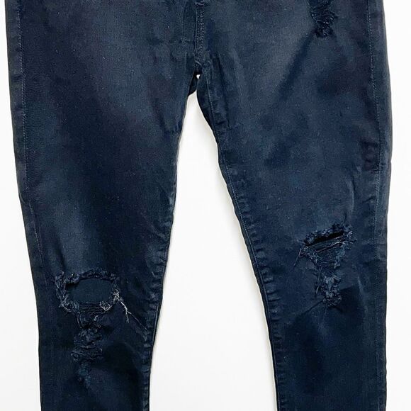 Agolde Sophie Black High Rise Distressed Ankle Jeans Womens Sz 27 - Picture 4 of 9